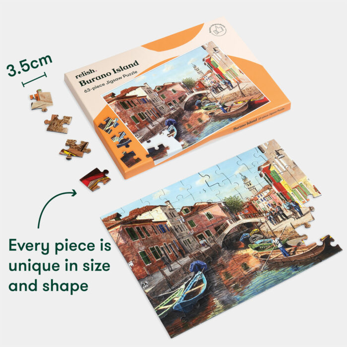 Relish Burano Island 63 Piece Jigsaw Puzzle - Image 4