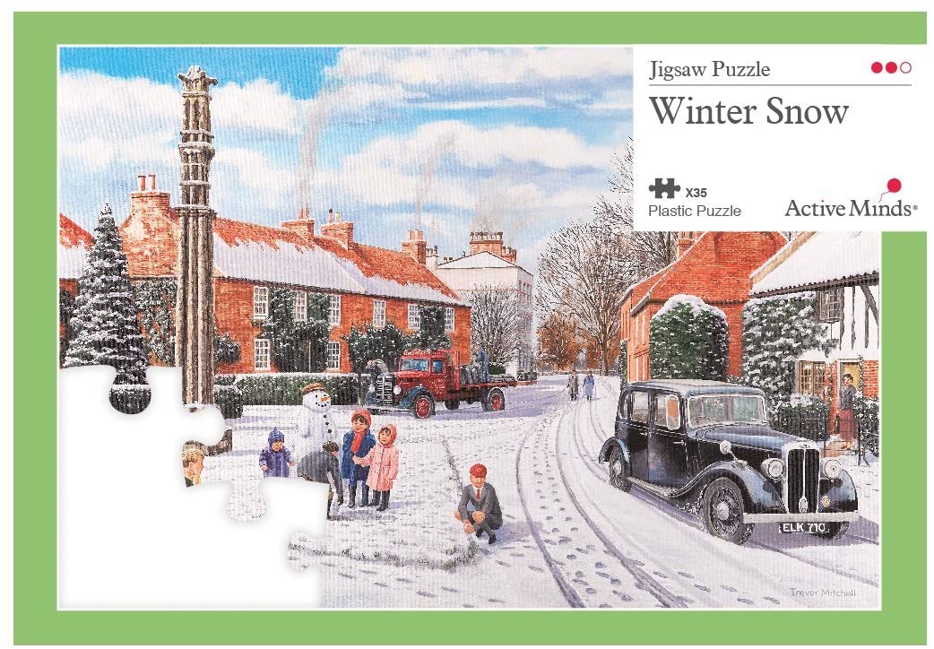 Active Minds 35 Piece Jigsaw Puzzle - winter snow