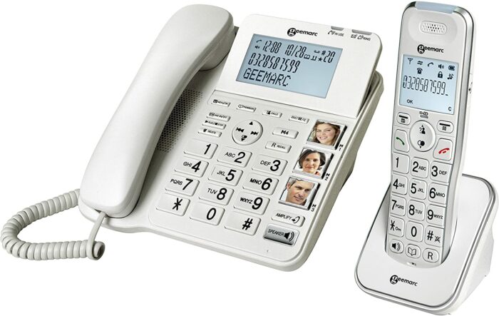 Geemarc AMPLIDECT COMBI 295- Amplified Double Corded and Cordless Telephone