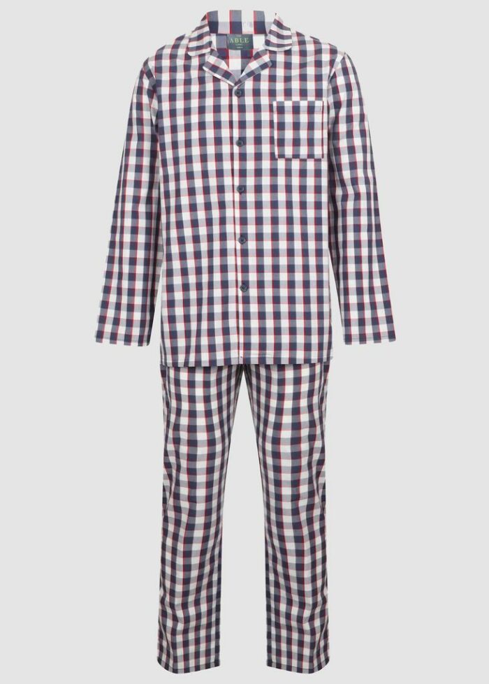 Matthew Pure Cotton Velcro Shirt & Pull On Bottoms PJ Set