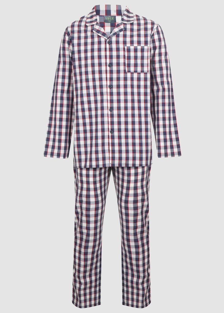 Matthew Pure Cotton Velcro Shirt & Pull On Bottoms PJ Set