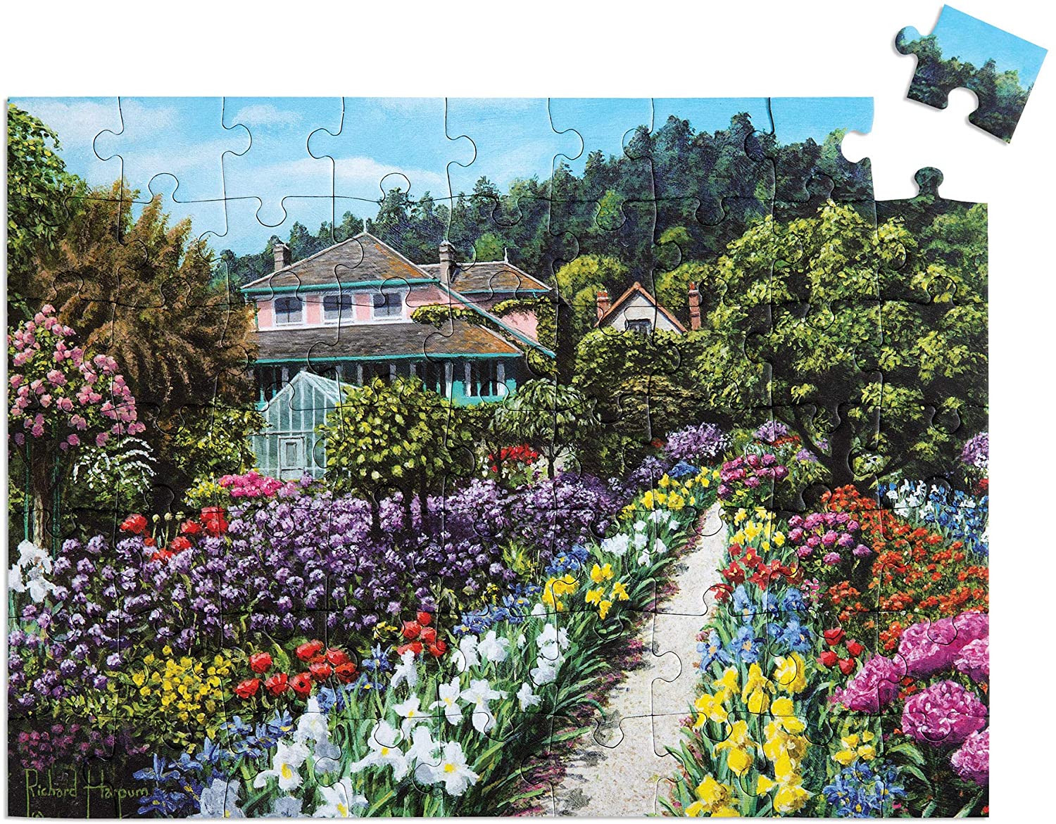 Puzzles for People with Relish 63 Piece Monet's Garden Dementia Jigsaw Puzzle 