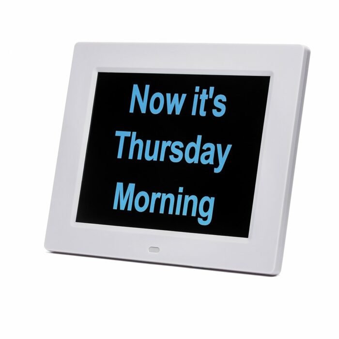 2 in 1 Day Clock 8 inch - Image 3