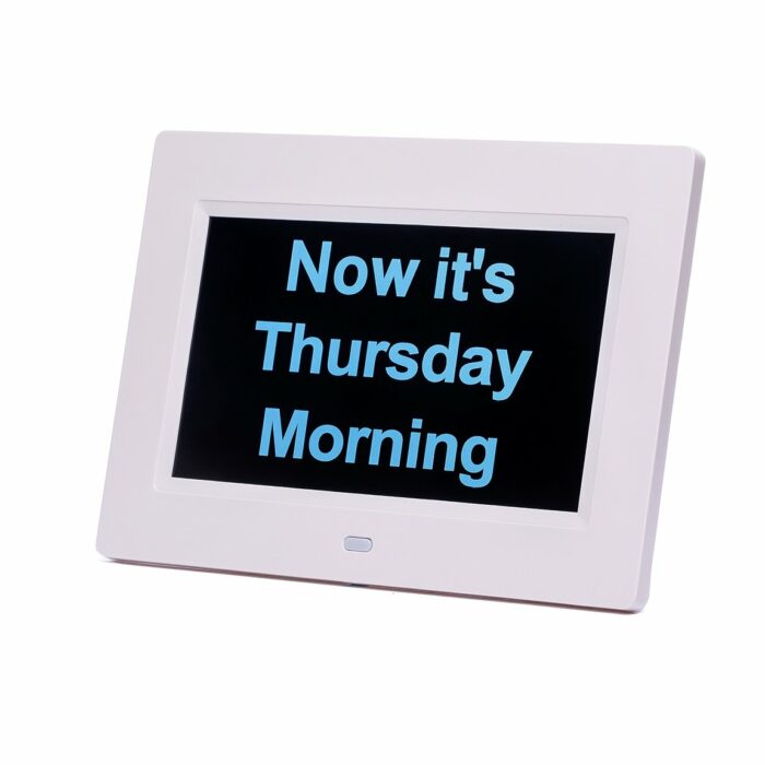 Small 2 in 1 Day Clock 7 inch - Image 2
